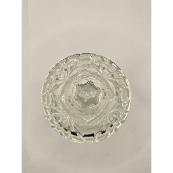 Vintage Sugar Bowl With Cover Cut Glass Mint Condition. Star of David - Picture 5 of 7